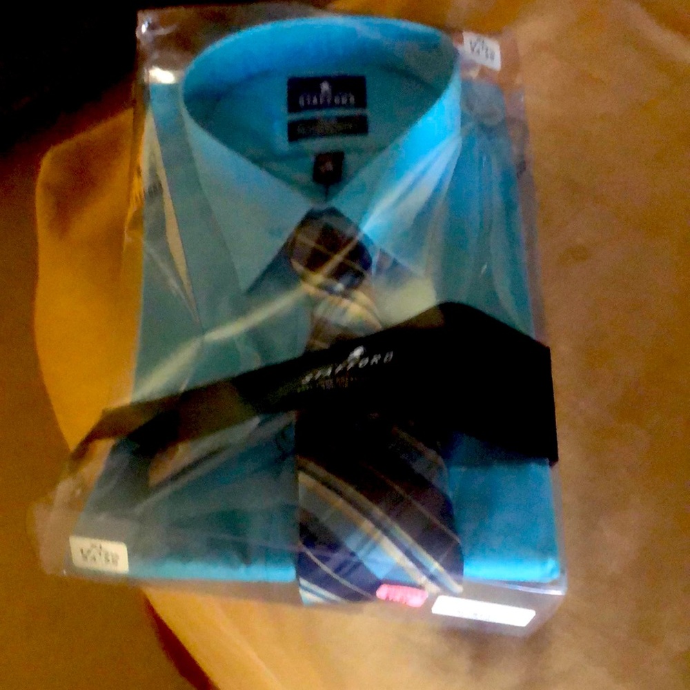Men’s staff ord shirt with tie
